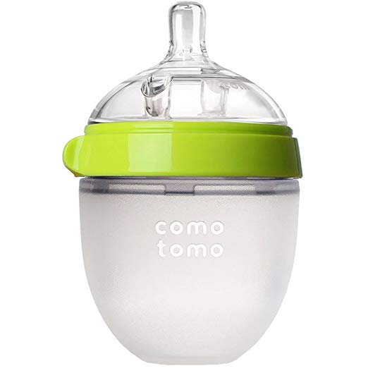 Comotomo 5oz Natural Feel Baby Bottle - Green