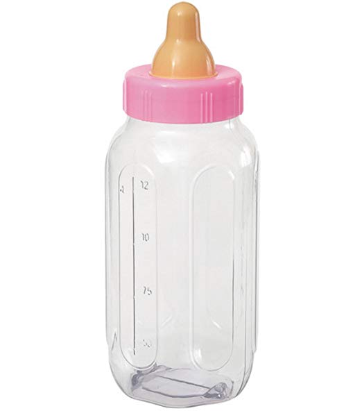 11 Inch Baby Bottle Banks - Pink