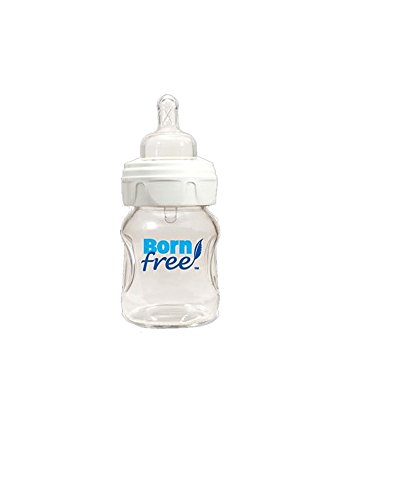 Born Free Wide Neck Glass Bottle 5 Ounces, 2 Count