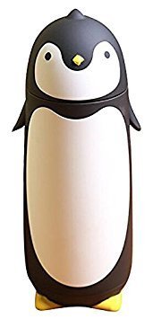 Happy Shoppping | School Bottle, Stainless Steel Thermos, Penguin Bottle, Thermos Bottle for Kids - 280ml |Black