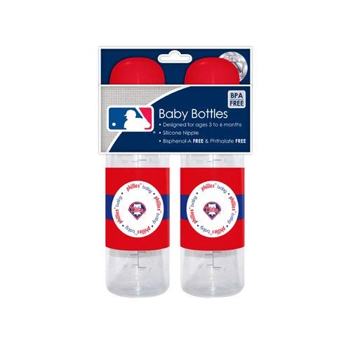 MLB Philadelphia Phillies Baby Bottles, 2-Pack (Discontinued by Manufacturer)