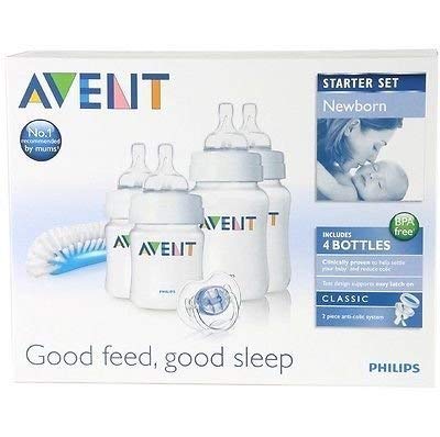 Philips Avent Scd271/00 Newborn Baby Bottle Starter Set / Kit / Pack Brand New Good Gift for Mom and Baby Fast Shipping Ship Worldwide