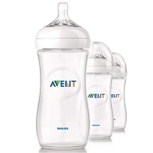 Philips Avent BPA Free Natural Polypropylene Bottle, 11 Ounce, 3 Pack