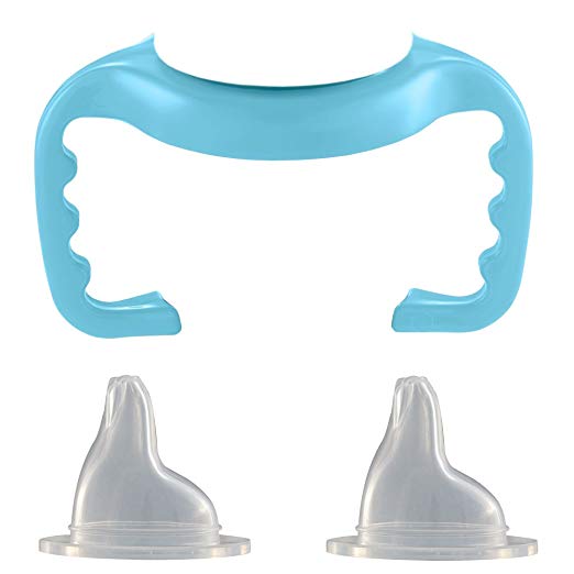 thinkbaby Baby Bottle to Sippy Cup Conversion Replacement Kit, Blue