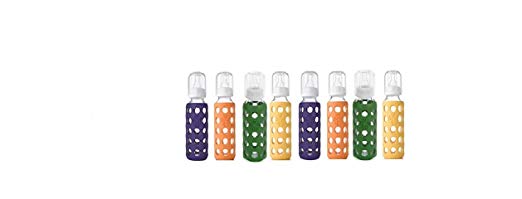 Lifefactory Glass Baby Bottles 8 Pack (9 oz. in Neutral Colors)