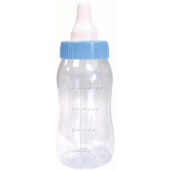 Amscan Blue Baby Bottle Bank