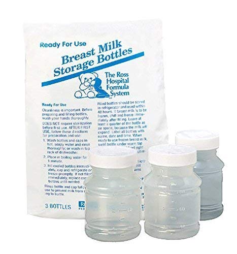 Similac Breast Milk Storage Bottles & Caps (MILK STORAGE 4OZ 3Per Pack)