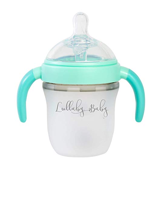 Lullaby Baby Natural Feed Bottle with Handles-5 Ounces-Slow Flow- Anti Colic Technology