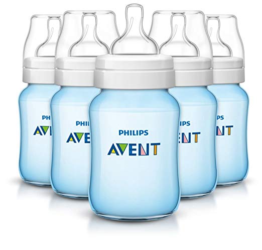 Philips Avent Anti-Colic Baby Bottles, Blue, 9 Ounce (5 Count)