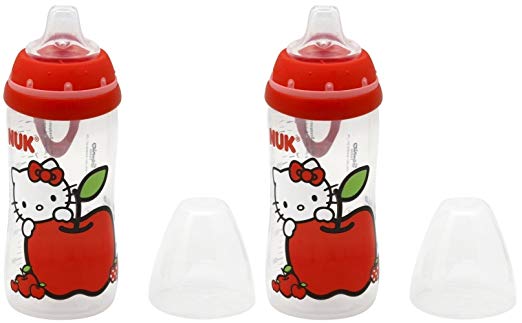 NUK Hello Kitty Silicone Spout Active Cup, 10-Ounce, 2 Count