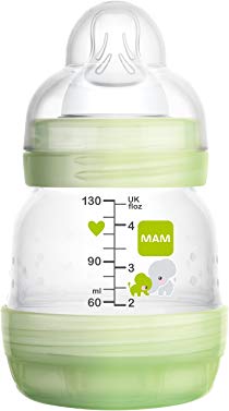 Mam Anti-colic Self-sterilising Bottle 130ml - White