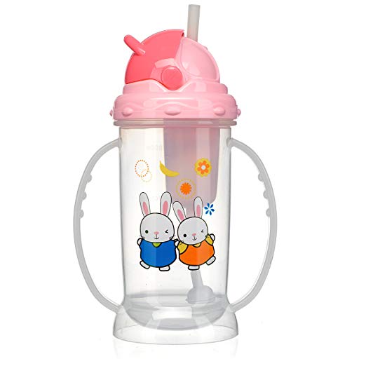 Seychelle Baby and Kids Water Filter Bottle - Lead, Mercury, Chlorine Filter - BPA-Free (Pink)