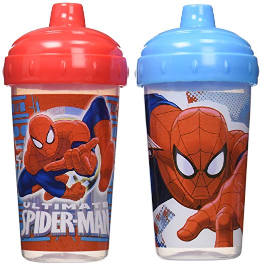 Marvel Ultimate Spiderman 2 Piece Spill Proof Sipper Cups