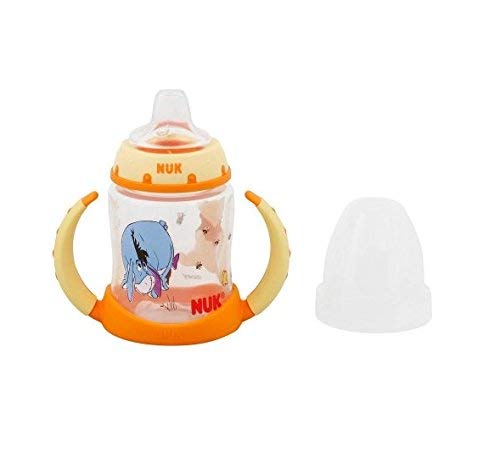 NUK Disney Winnie the Pooh 5 Ounces Learner Cup Silicone Spout, 6+ Months (Pack of 4)