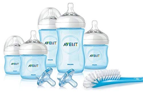 Philips Avent Natural Infant Baby Bottle Starter Set, Blue