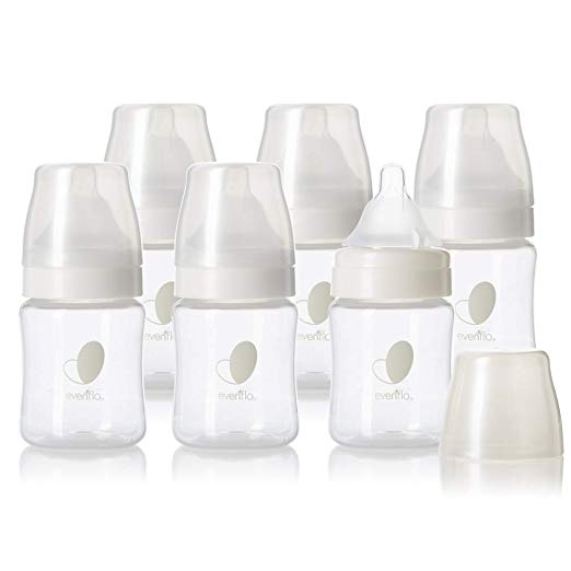 Evenflo Feeding Premium Proflo Venting Balance Plus Wide Neck Baby, Newborn and Infant Bottles - Developed by Pediatric Feeding Specialists - 5 Ounce (Pack of 6)