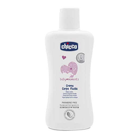 Chicco Crema Corpo Fluida Body Lotion Baby Moments 200 Ml 0m+