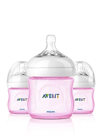 Philips AVENT Natural Bottle Set 3PK - 4oz (Girl)