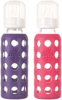 Lifefactory Baby Bundle - Bottle Set - Raspberry/Purple - 9 oz - 2 pk