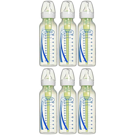 Dr. Brown's Bottles 6 Count (8 Oz), Option Bottles Can Be Used with or Without the Vent