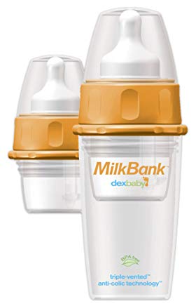 MilkBank BPA Free Insulated Feeding Bottles 2.5 oz -2-Pack (Discontinued by Manufacturer)