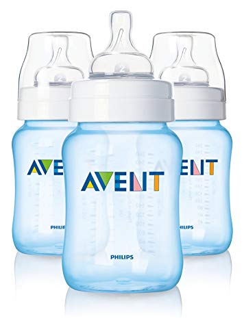 Philips Avent Classic Baby Bottle, Blue, 9 Ounce, (3 Pack - Discontinued by Manufacturer)