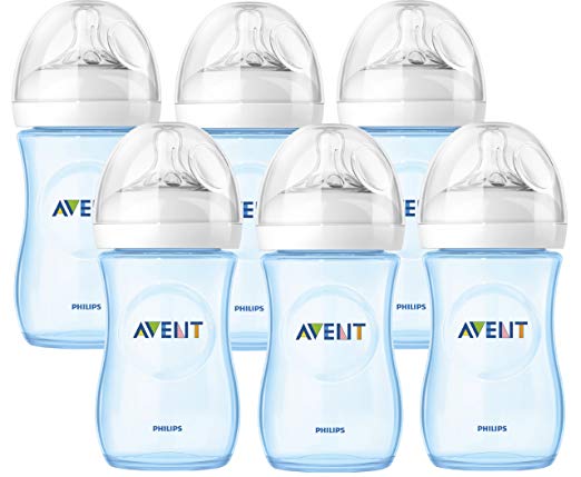 Philips AVENT Natural 9 Ounce Bottle 6 Pack - Blue