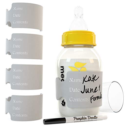 The Original Write & Reuse Baby Bottle Labels for Daycare - Available in 11 Colors