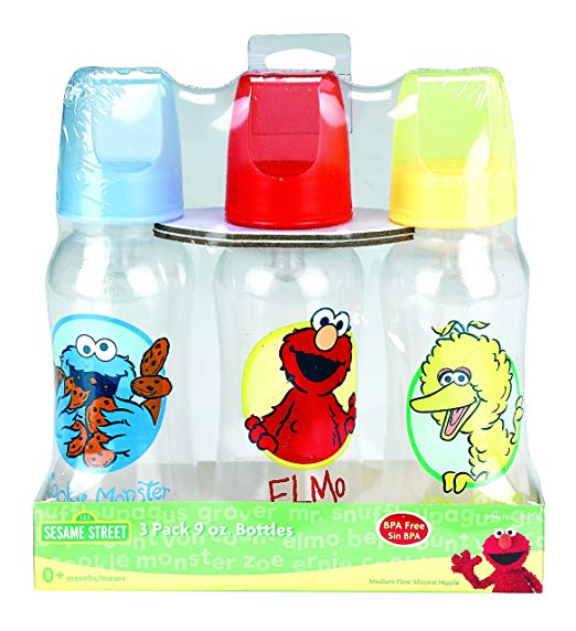 Sesame Street Bottle Set, 9 Ounce (Pack of 3)